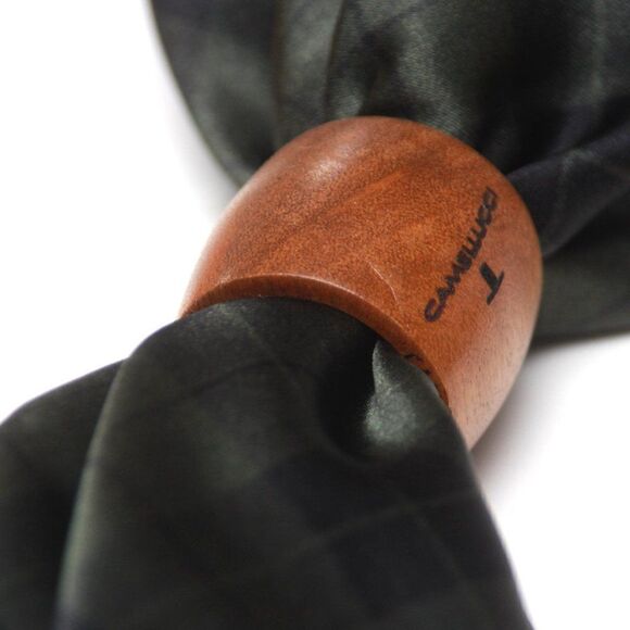 Wood Scarf Ring Gift Ring R007 Gift for her - Picture 1 of 14